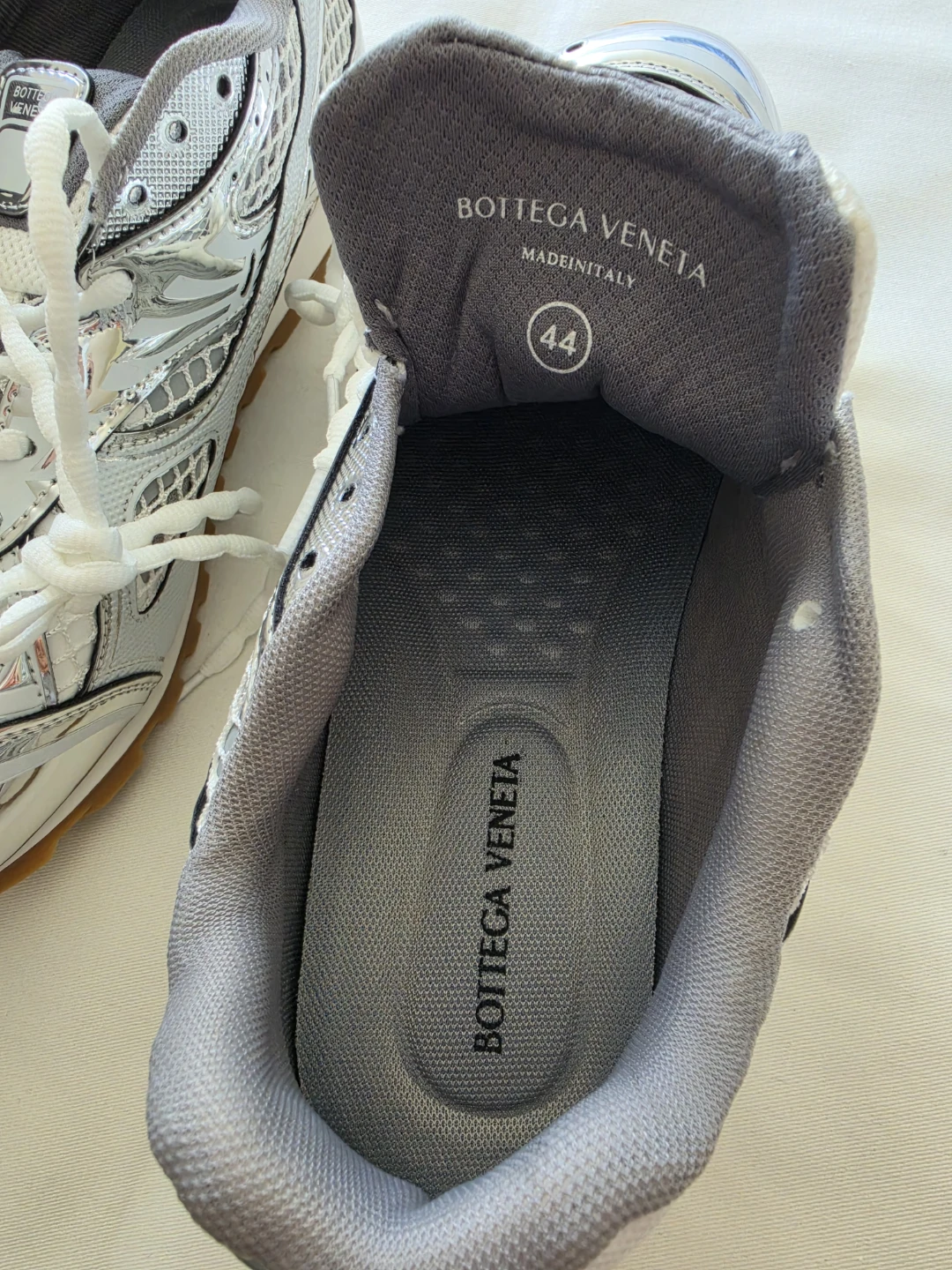 Bottega Veneta Orbit Sneakers White, Size10/ 11 US (44 EU) - photo 4