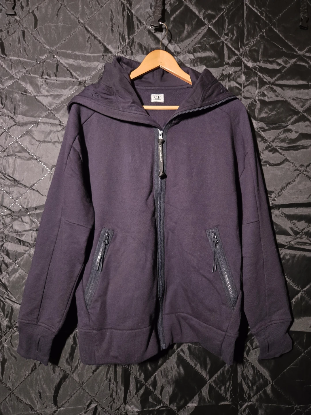 C.P. Company Purple Zip-Up Hoodie with Goggles