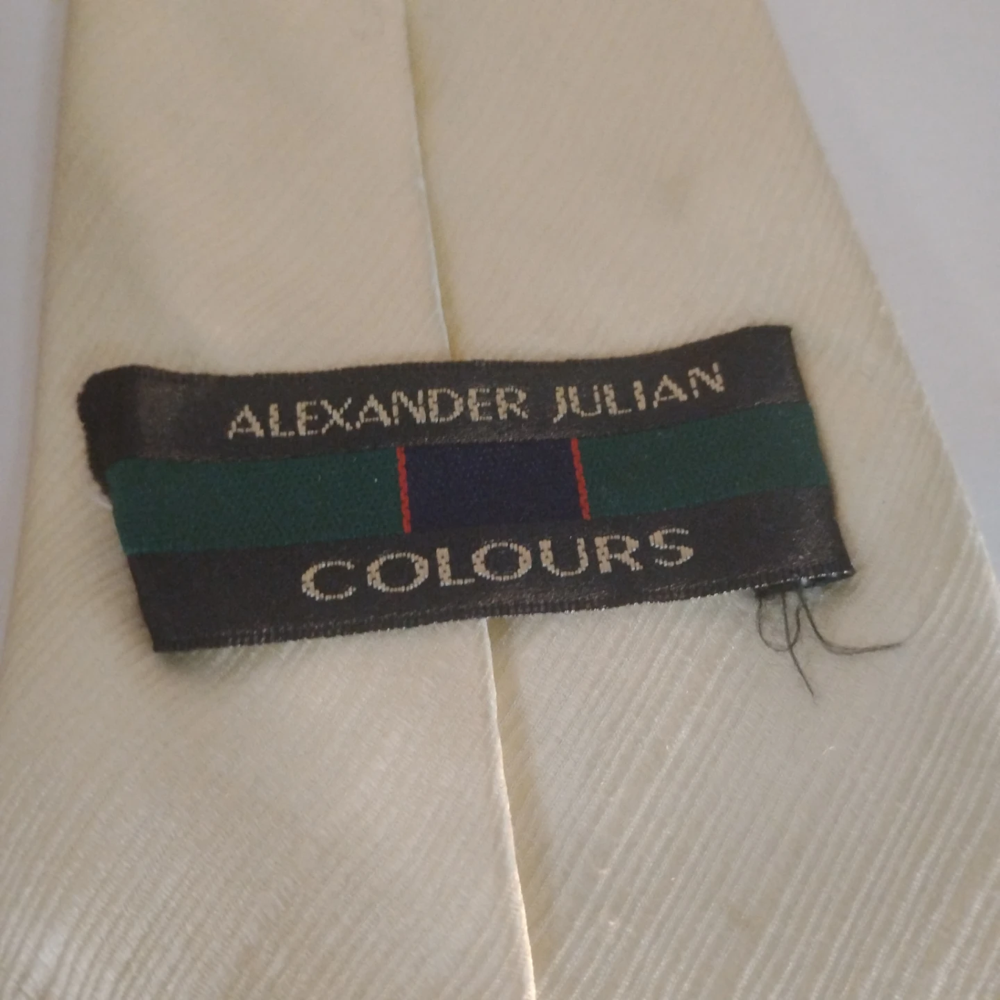 Alexander Julian Colours Cream Silk Tie - photo 3