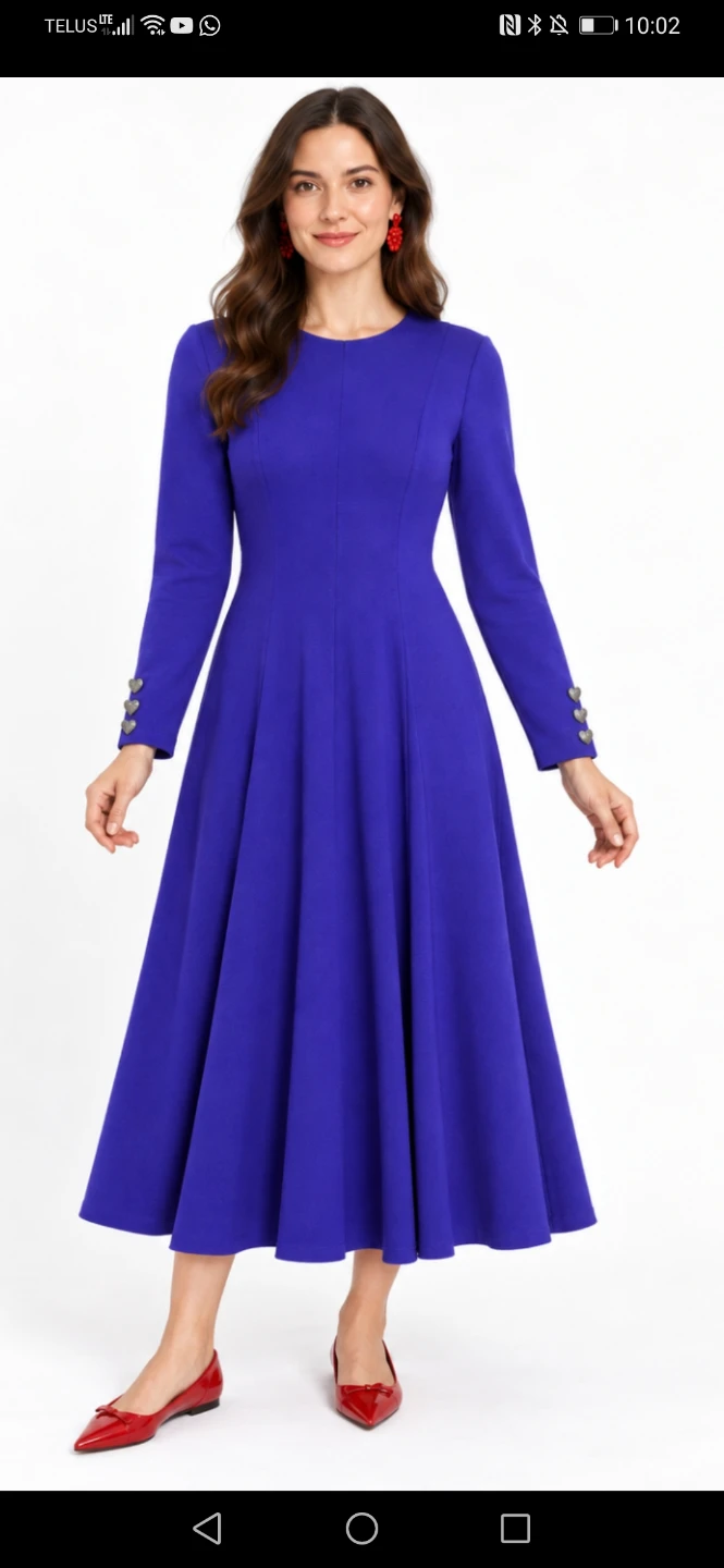 Algo purple vintage dress