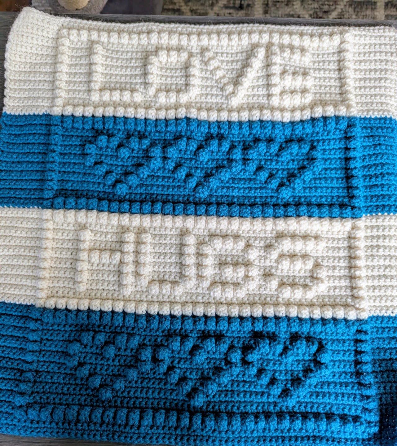 Handmade Crocheted Love Hugs Blanket - photo 2