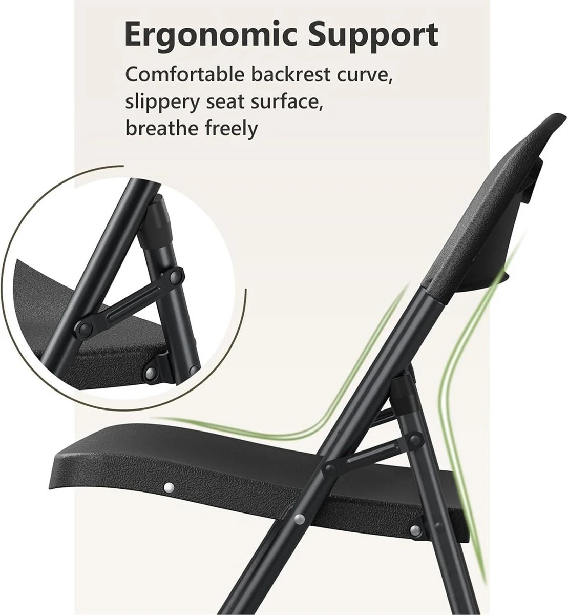 Black Folding Chairs - photo 4