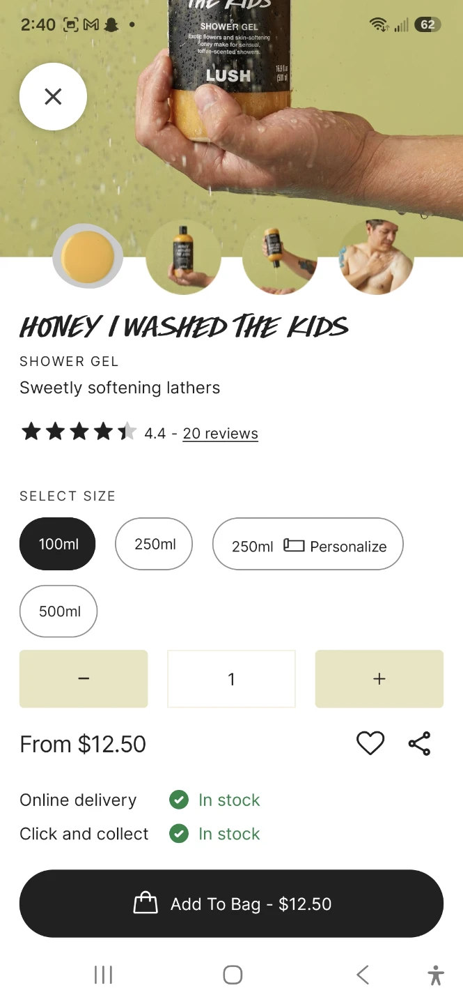 Lush Honey I Washed The Kids Shower Gel