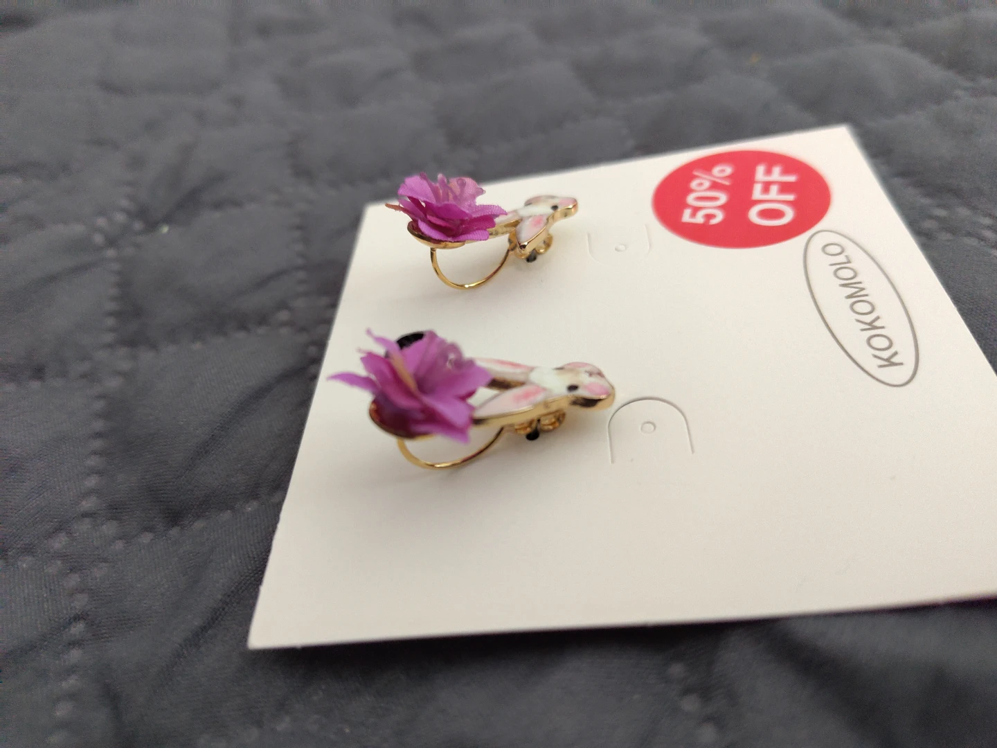 FREE - Kokomolo Bunny Flower Stud Earrings - photo 2
