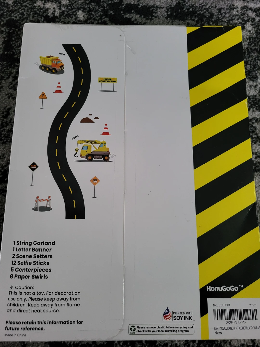 HonuGo Construction Party Decoration Kit - 29 Counts - photo 2