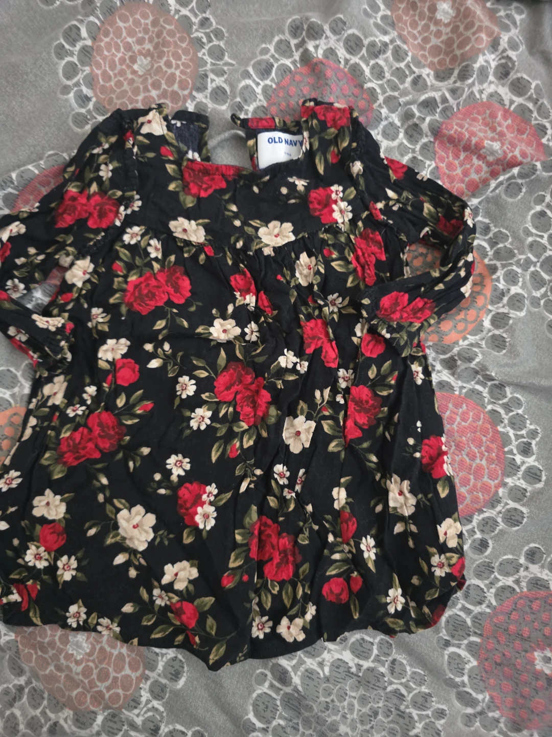 Old Navy Floral Long Sleeve Top 12-18M