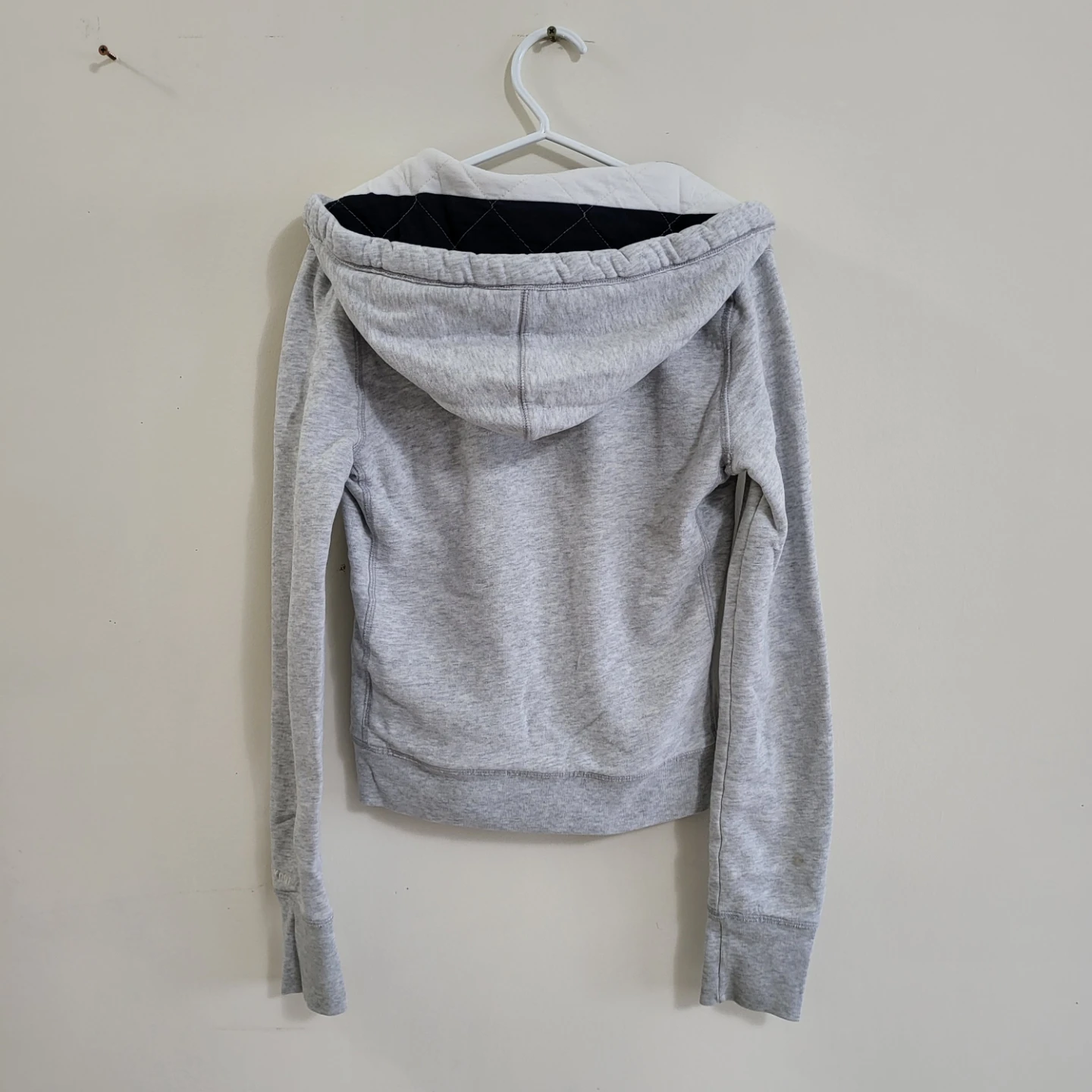 Abercrombie & Fitch Y2K Zip-Up Hoodie - Grey (Slim-fit/ L size) - photo 3