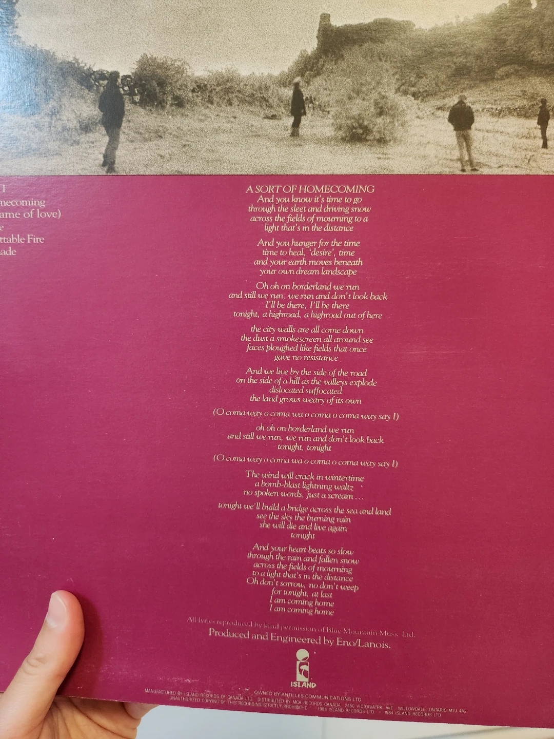 Vintage U2 The Unforgettable Fire Vinyl Record - photo 2