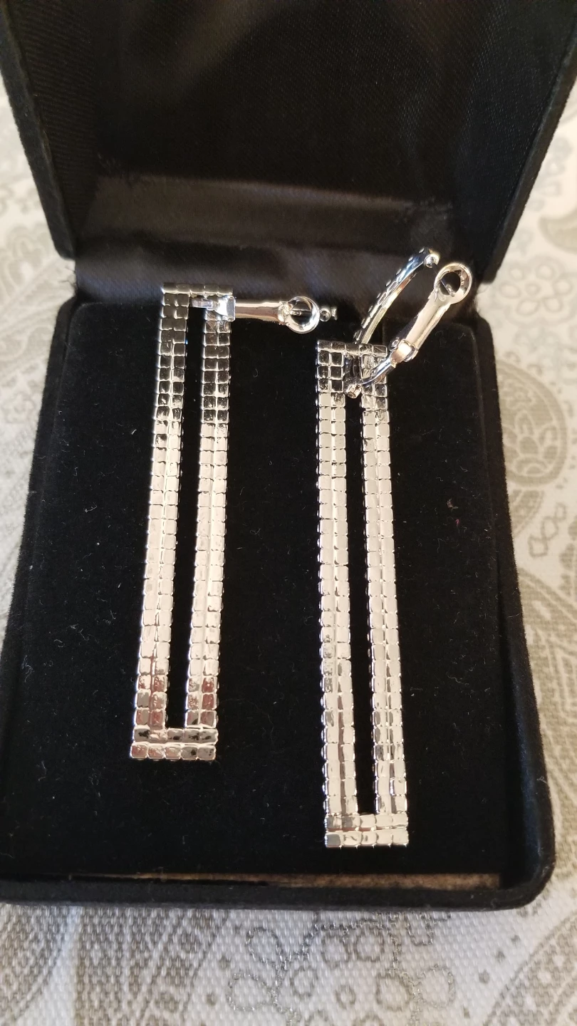 Long Earring and Silver Bracelet - photo 3