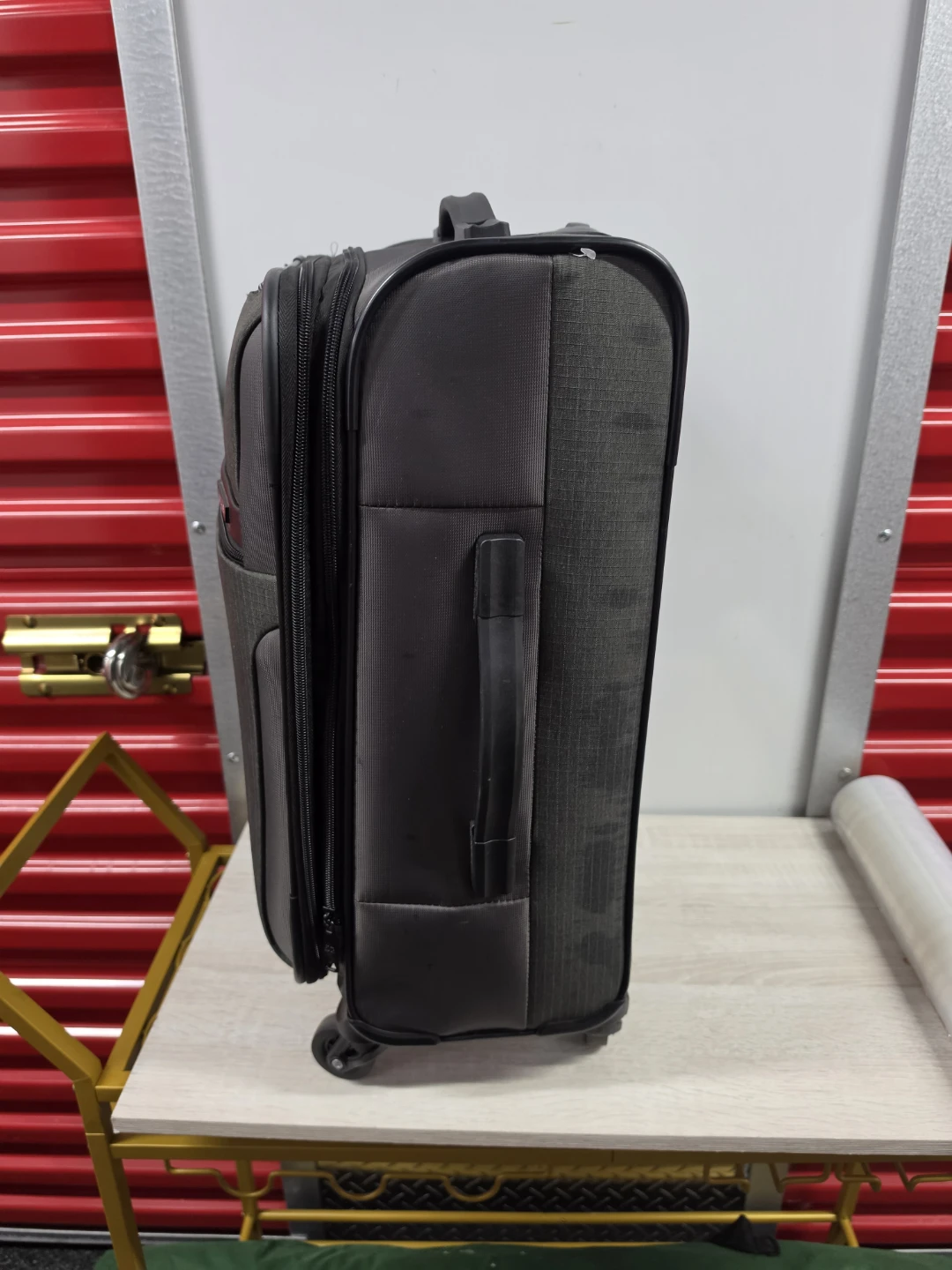 Skyline Gray Rolling Carry-On Luggage - photo 2