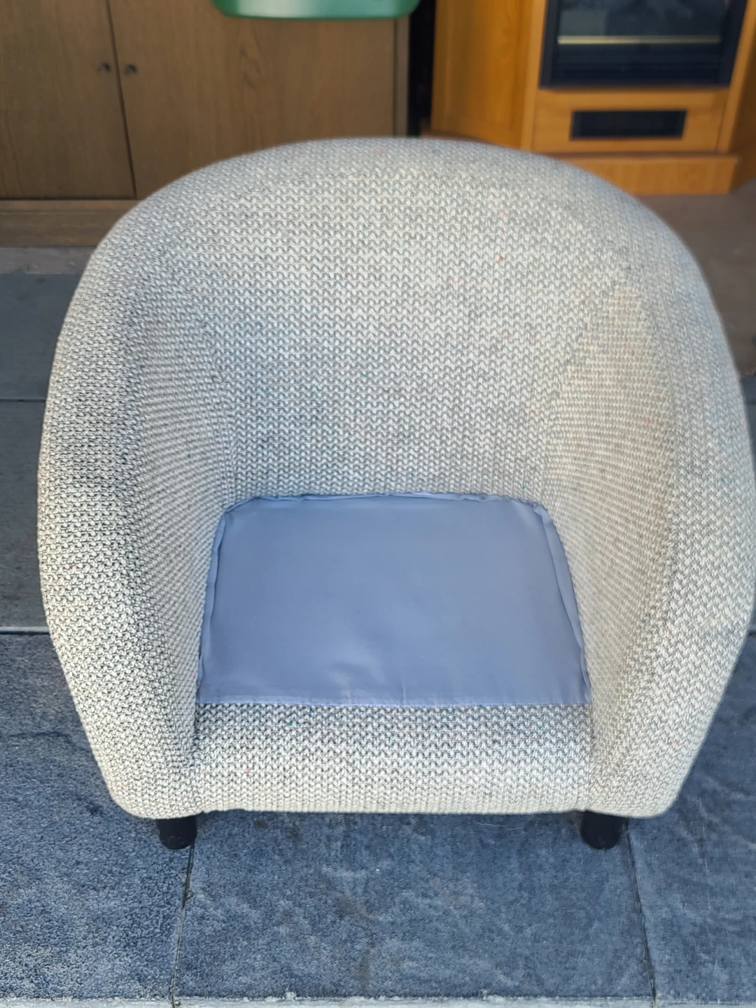 Woven Fabric Tub Armchair - photo 3