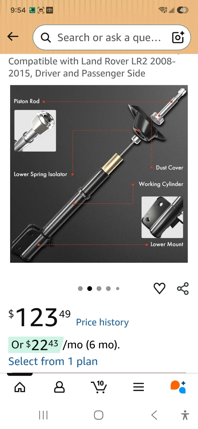 A-Premium Front Strut Assembly for Land Rover LR2 - photo 2