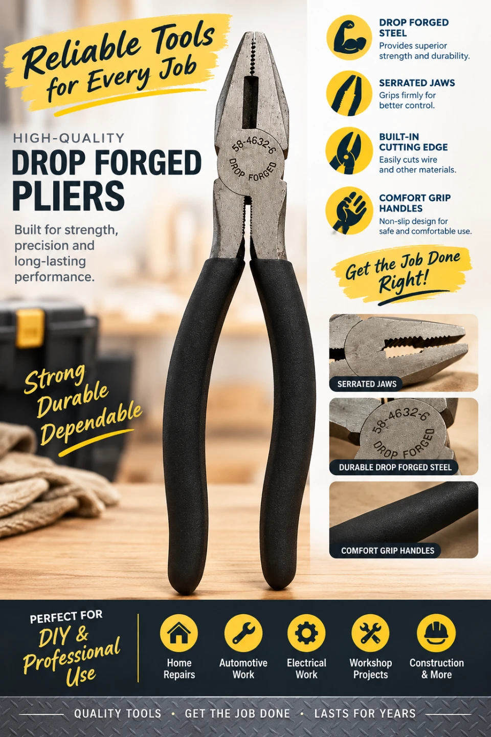 🔧Drop Forged Pliers 58-4632-6🔧 - photo 5