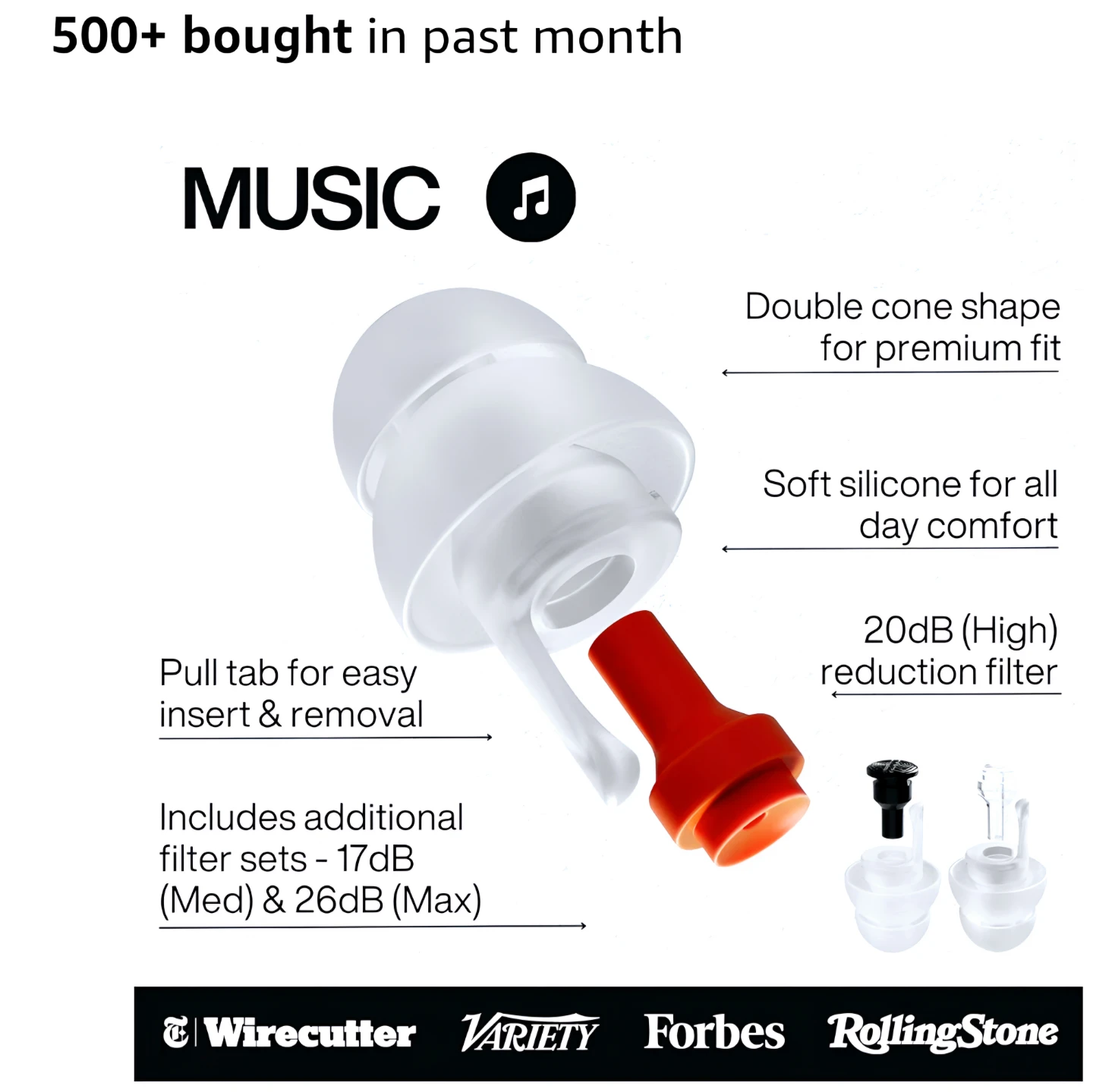 EarPeace High Fidelity Concert Earplugs, Music Edition(NEW) - photo 2
