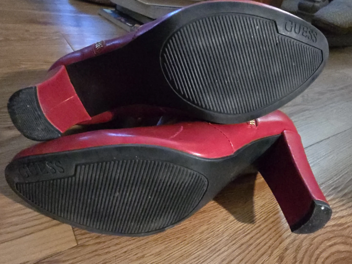 Guess Red Ankle Boots & Black Heels - photo 2