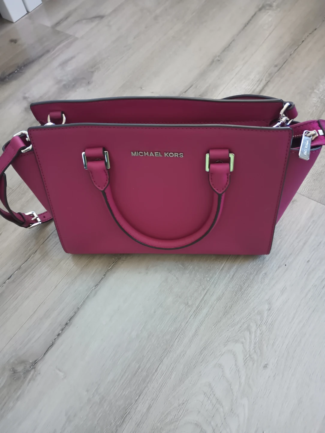 Michael Kors Pink Leather Satchel Handbag