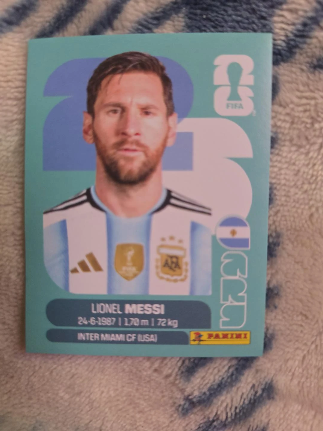 3 Lionel Messi Panini FIFA 2023 Trading Cards - photo 2