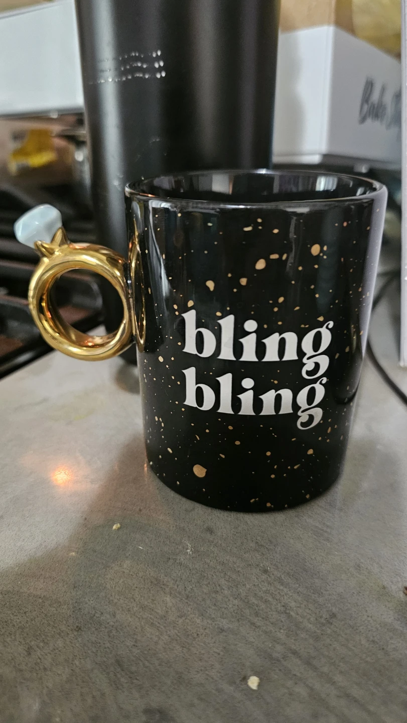 Indigo Bling Bling Ring Handle Mug - photo 2