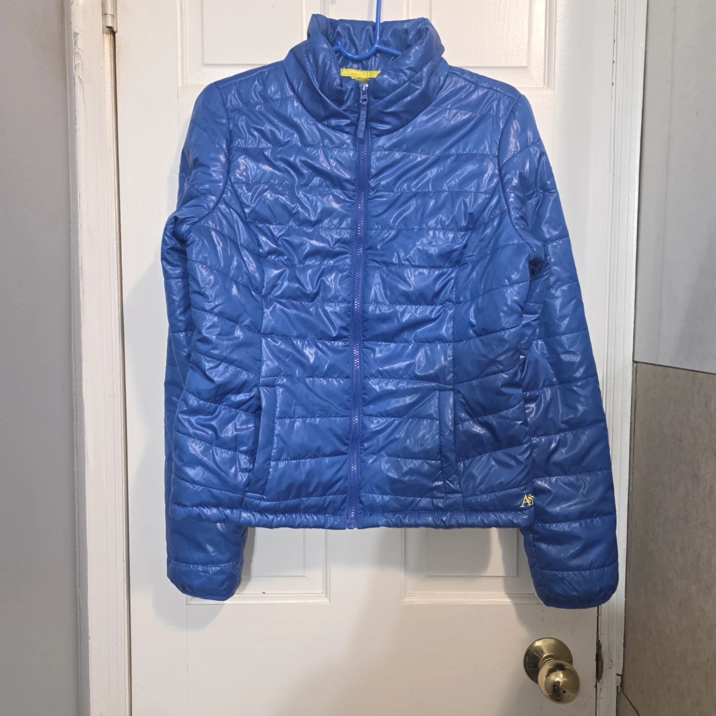 Womens Aeropostale Puffer Jacket, Blue, Large