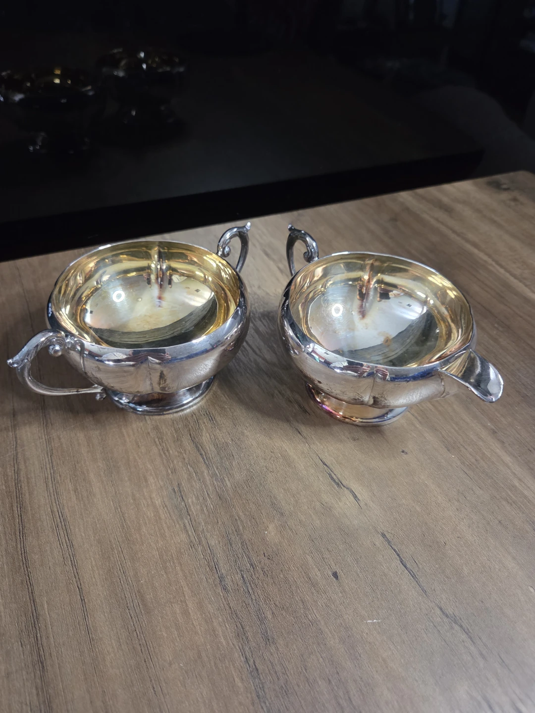 Vintage Primrose Plate Silverplate Creamer & Sugar Bowl Set - photo 2
