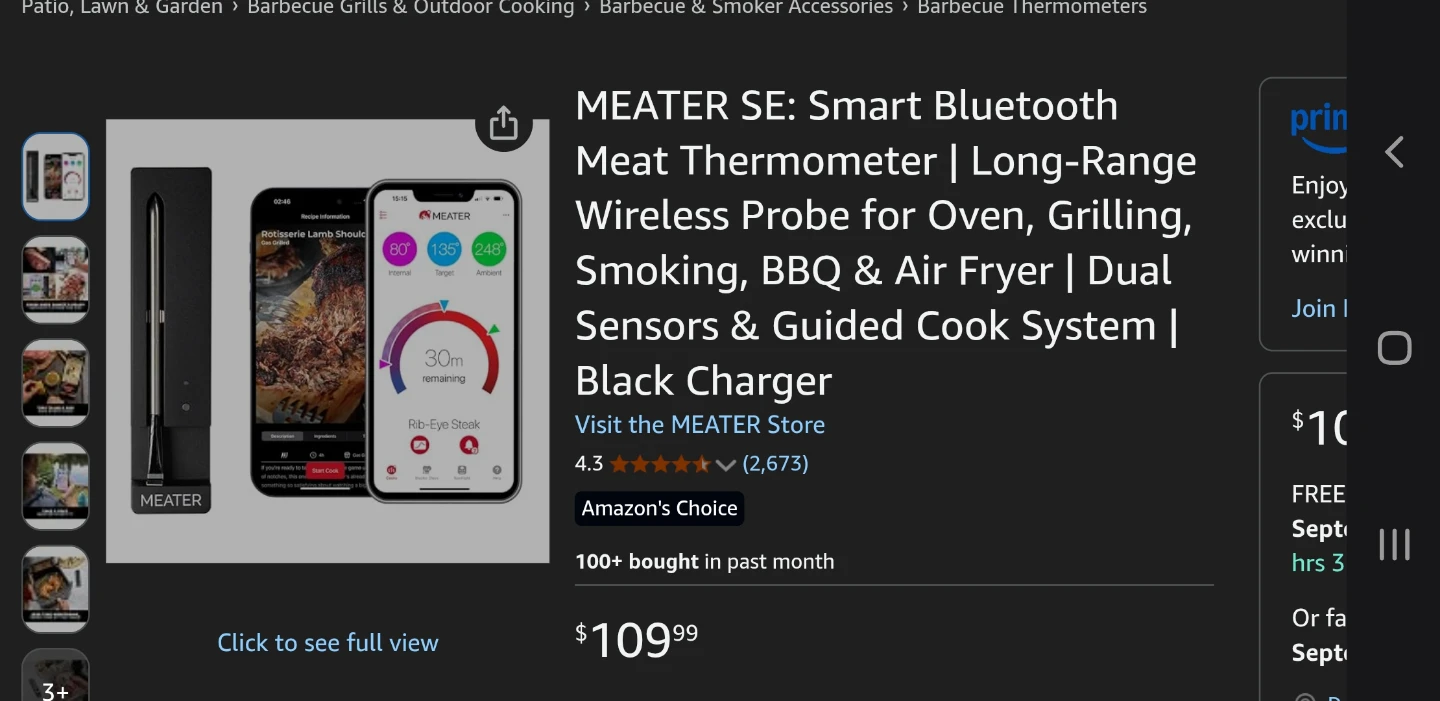 MEATER SE Smart Bluetooth Meat Thermometer
