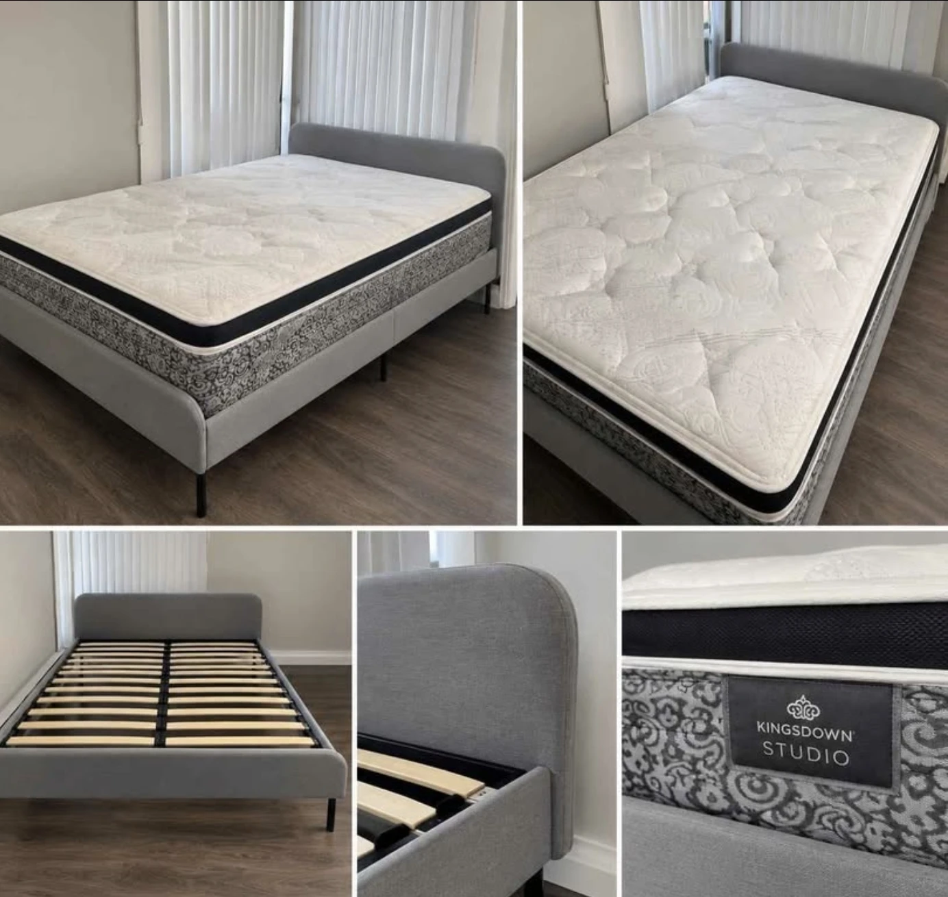 IKEA SLATTUM Full Size Upholstered Bed Frame