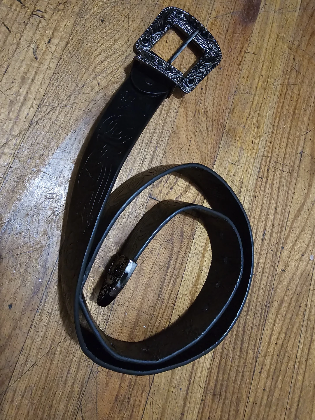 Black Western-style belt