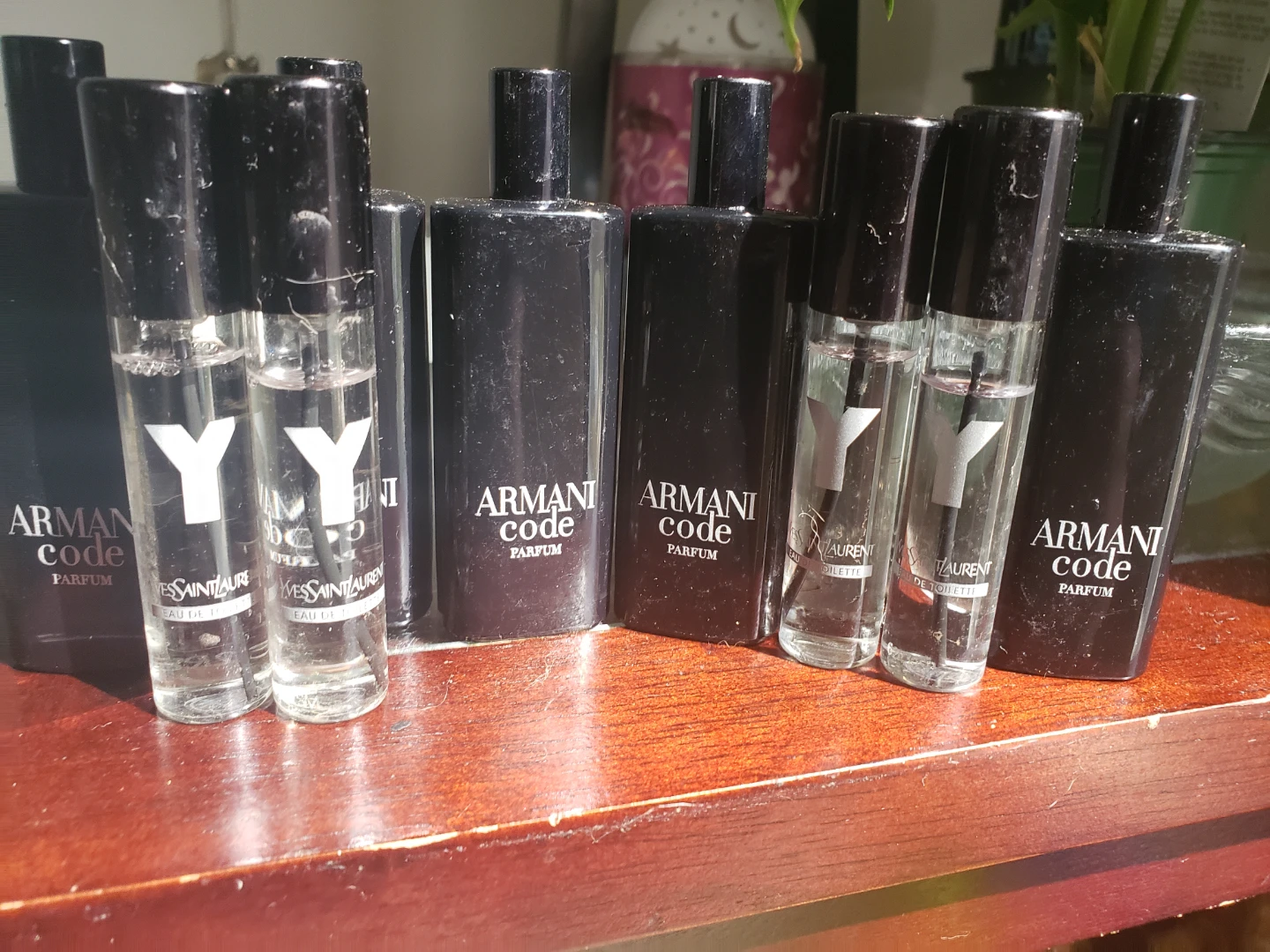 Assorted YSL and Armani Code Fragrance Miniatures