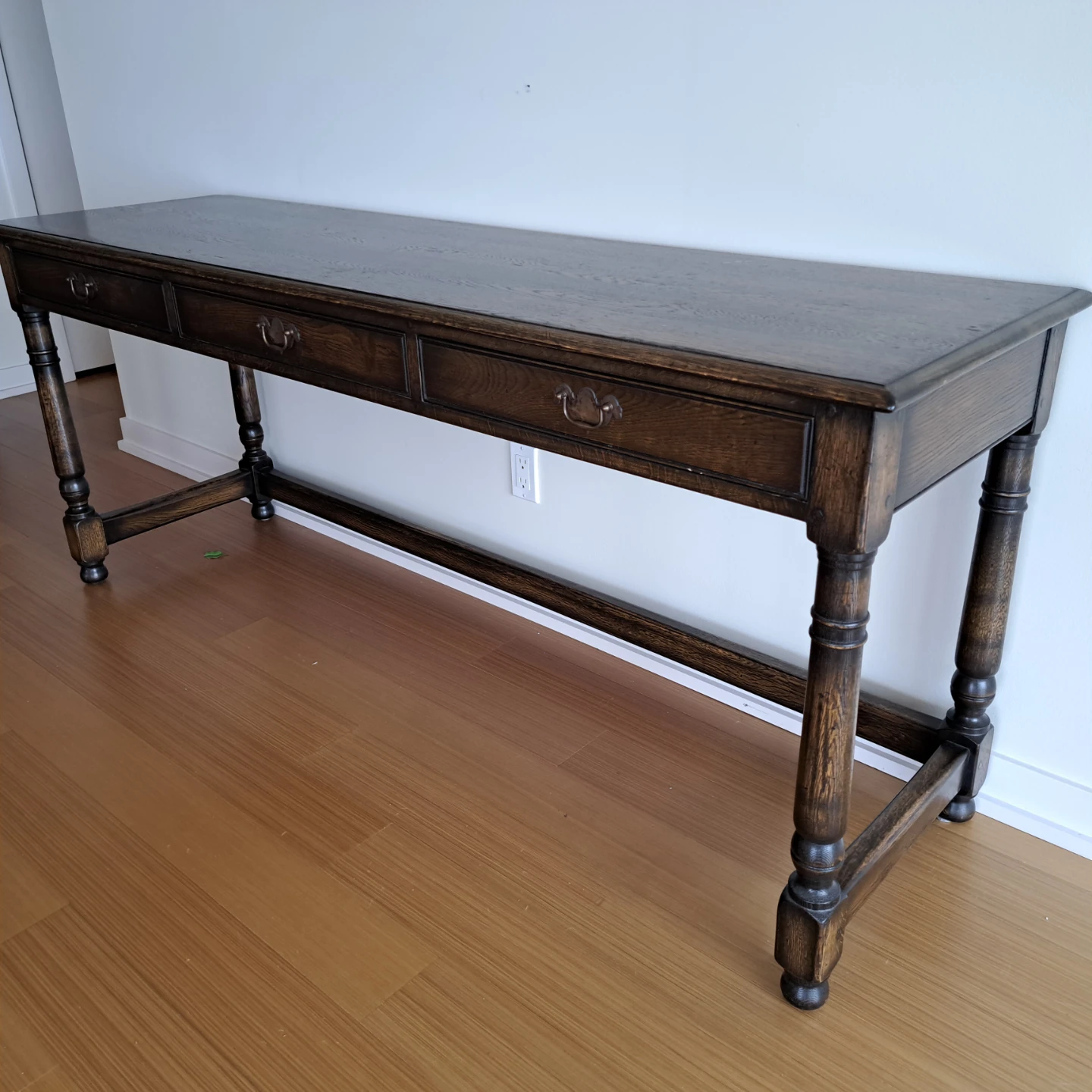 Solid wood console table - photo 2