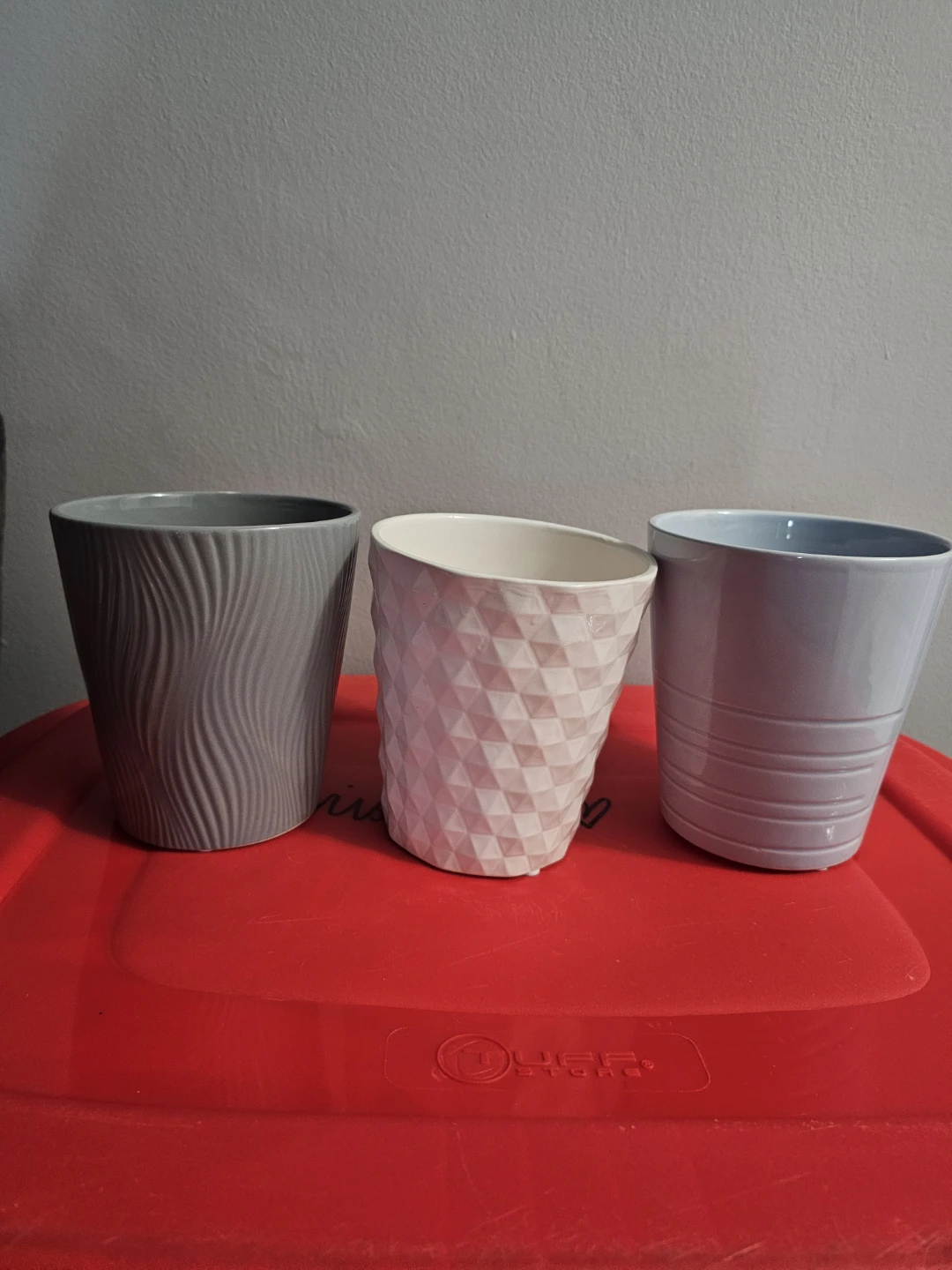 Set of 4 Assorted Decorative Plant Pots
