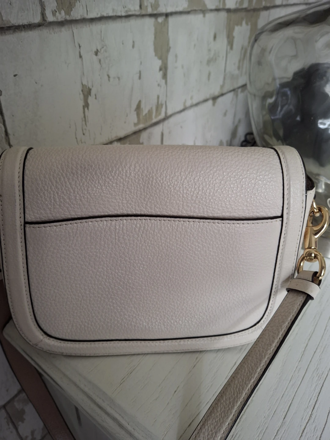 Coach off white purse with strap - photo 3