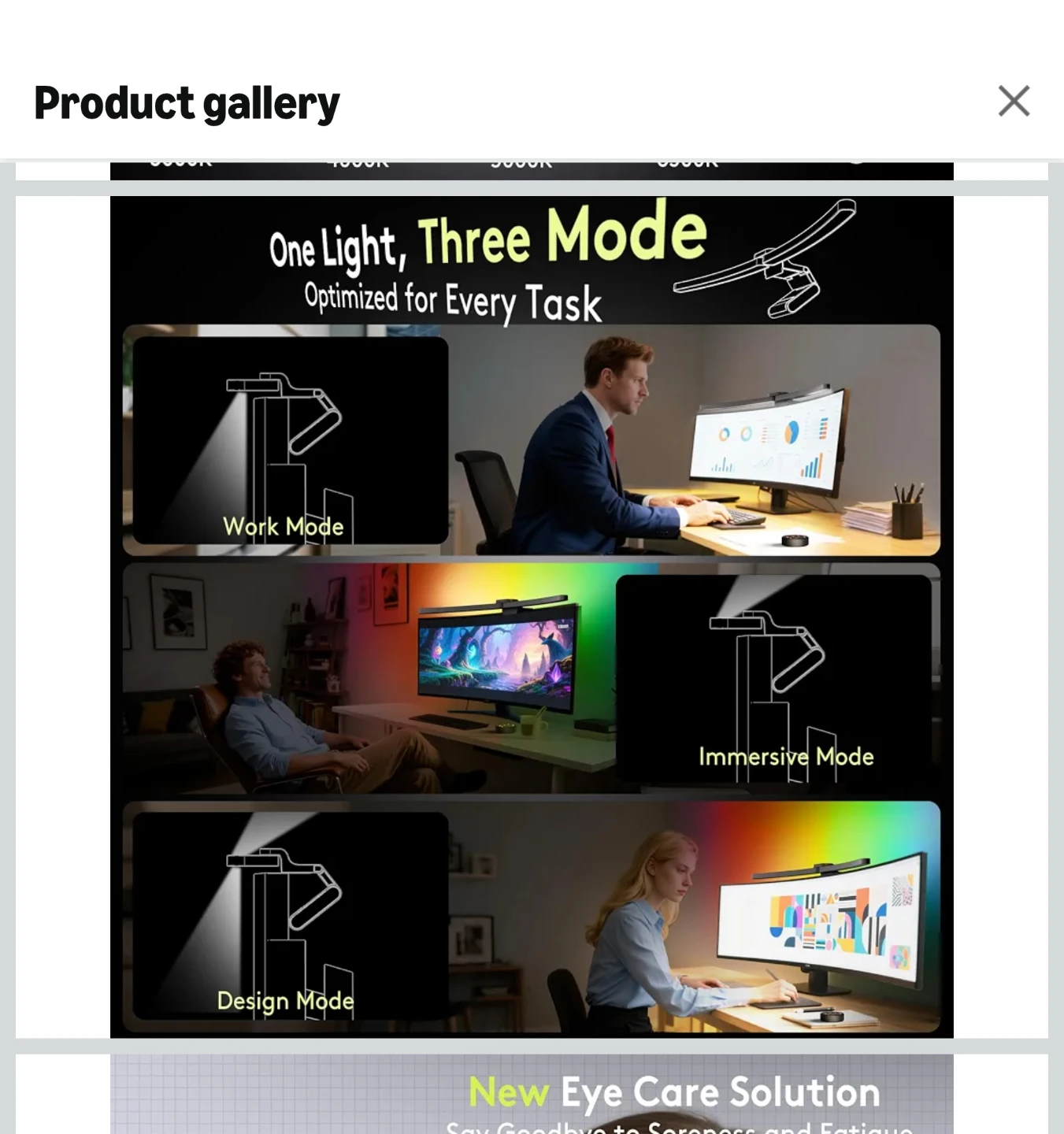 Quntis ScreenLinear Curved Plus Monitor Light - photo 5