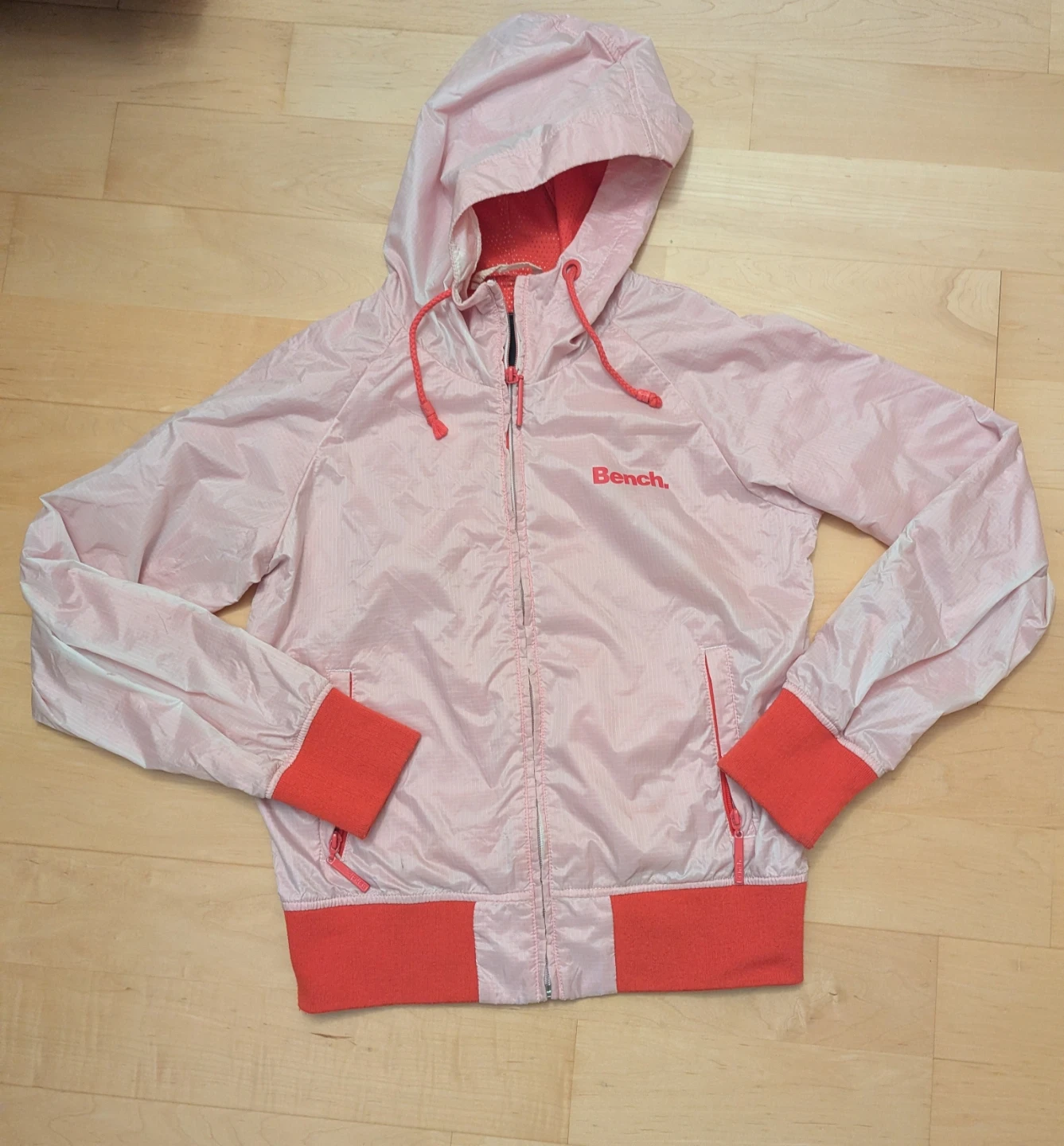 Bench Light Pink Hooded Windbreaker Jacket