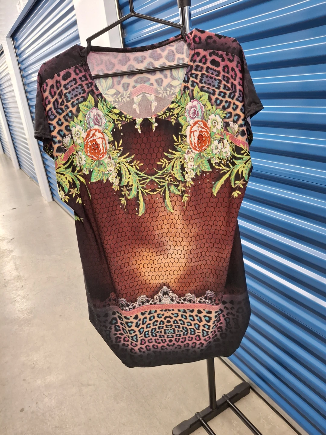 Woman's Graphic Leopard print dress