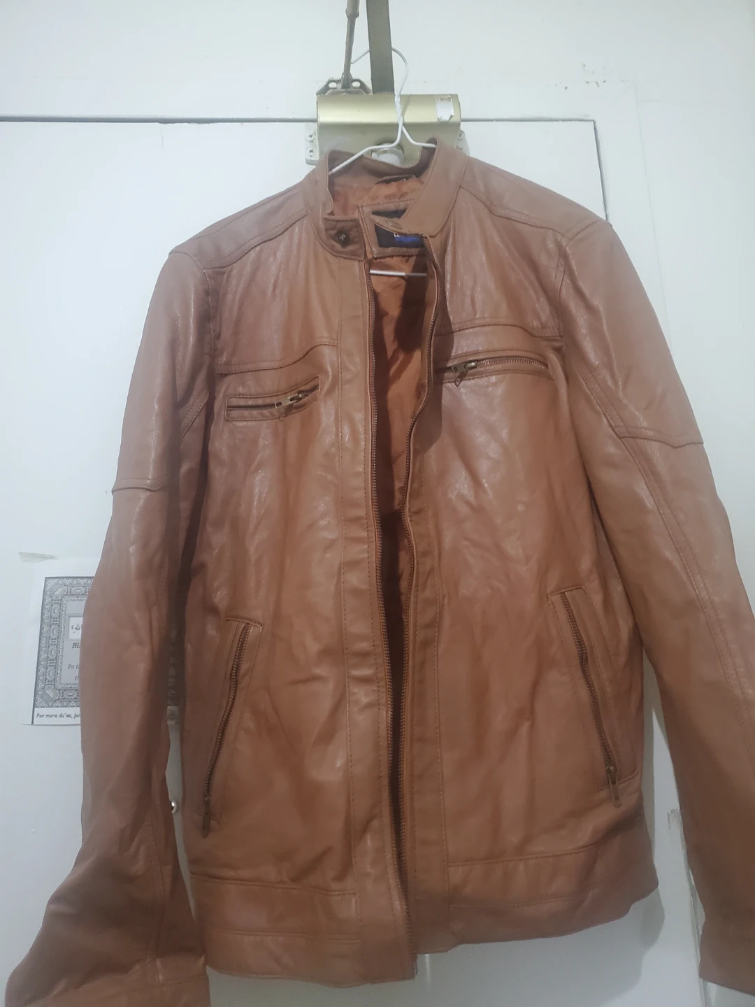 Brown Faux Leather Jacket - photo 2