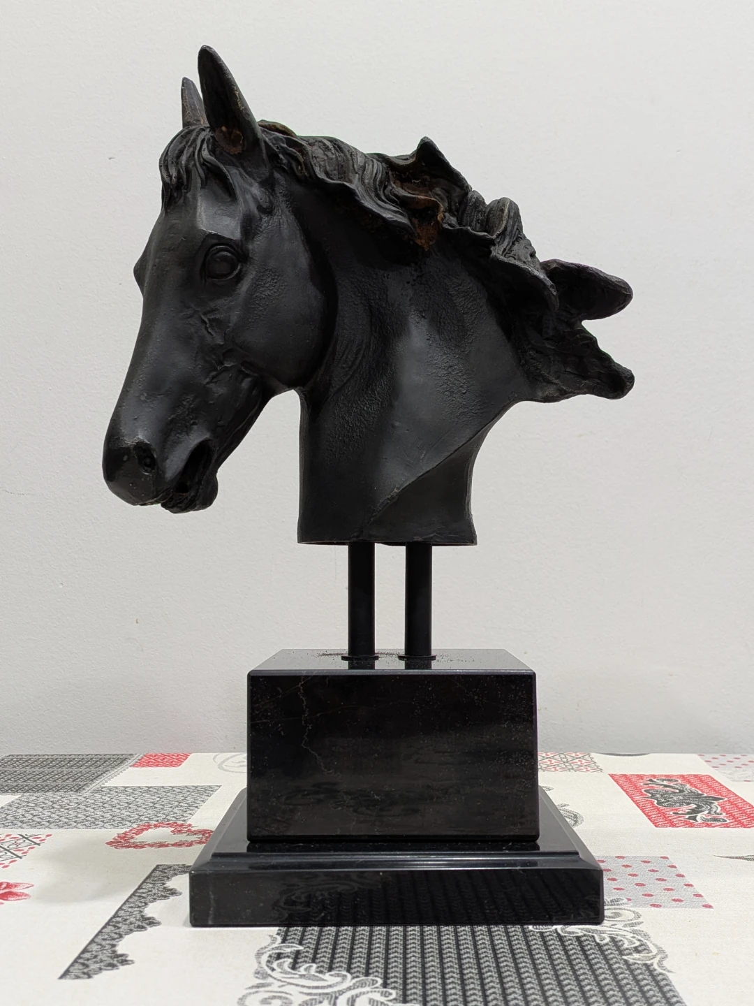 Heavy Metal Horse Head Sculpture