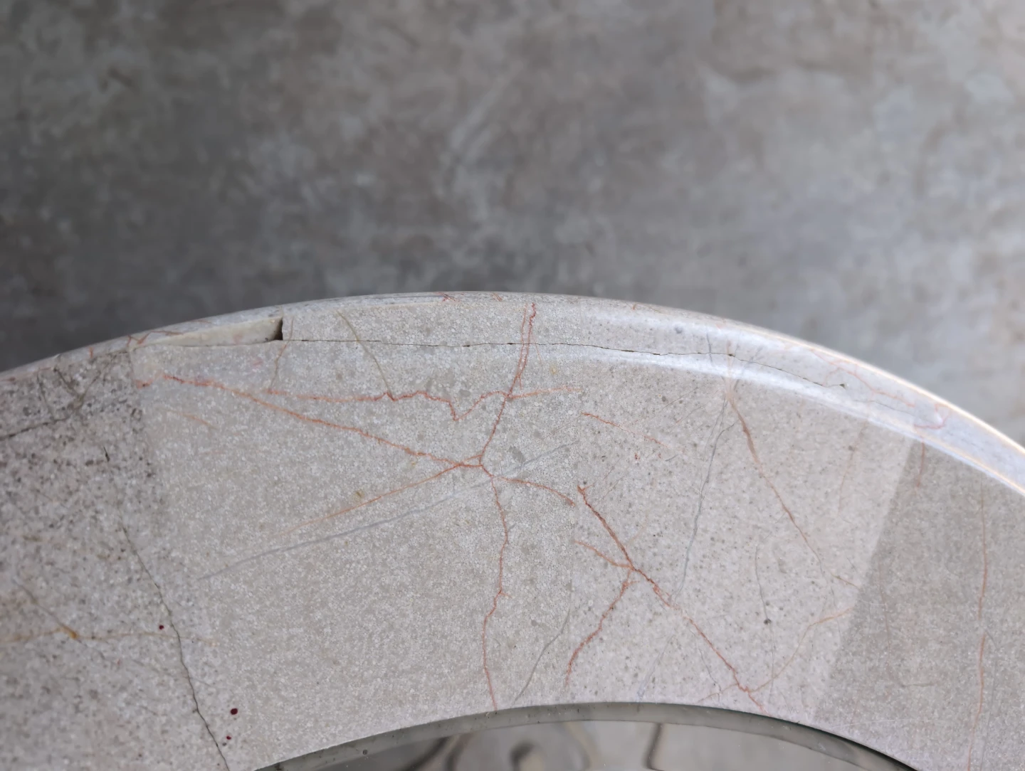 Two-piece Round Metal and Marble Coffee Table Set - photo 4