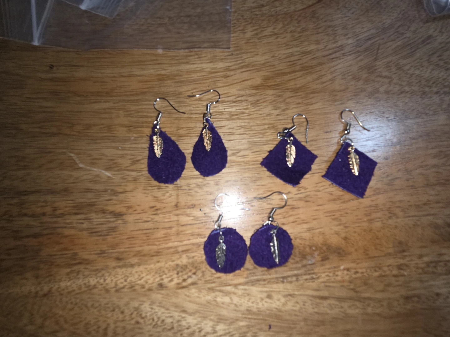 Assorted Leather and Feather Earrings Bundle - photo 3
