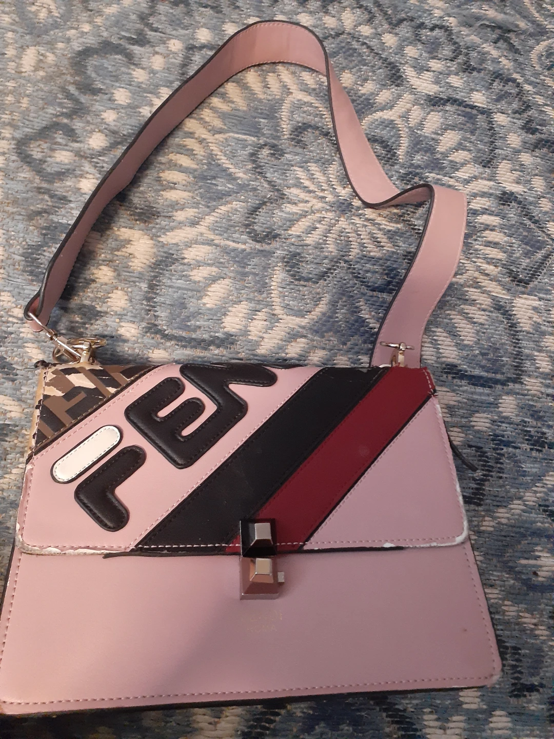 Fendi Roma Pink Shoulder Bag