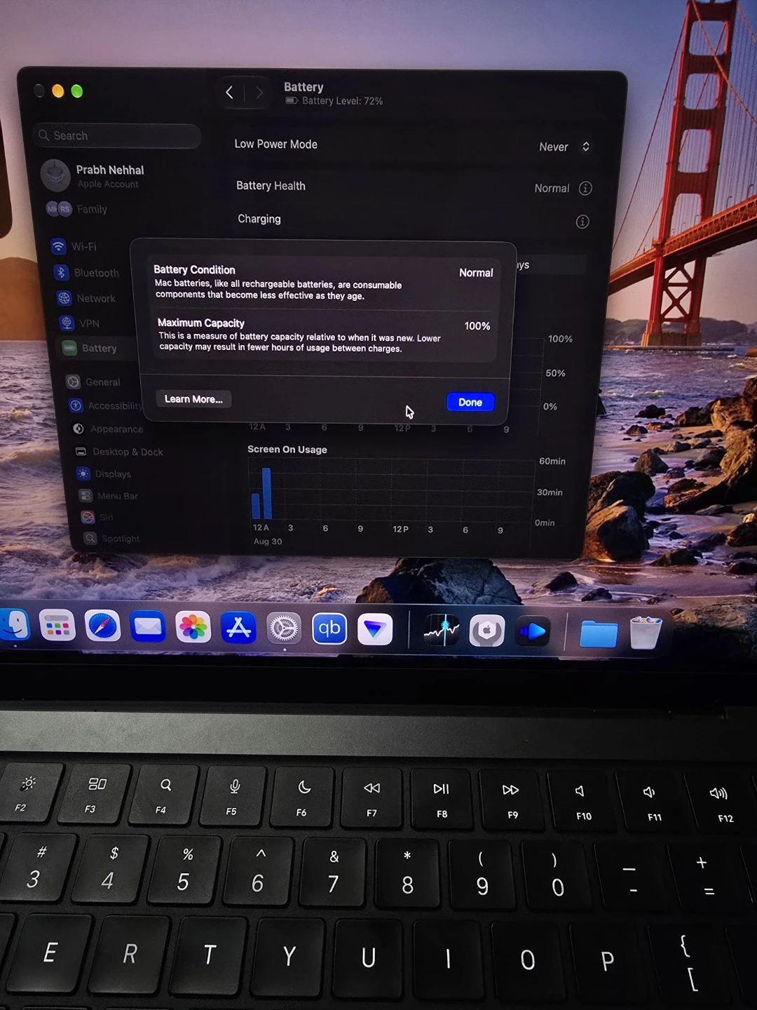 MacBook pro m4 100% battery health - photo 4