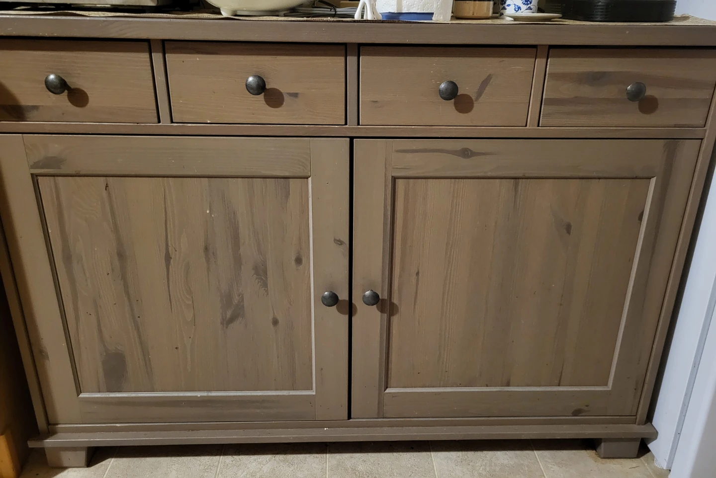 IKEA Wooden Sideboard with Drawers and Cabinets