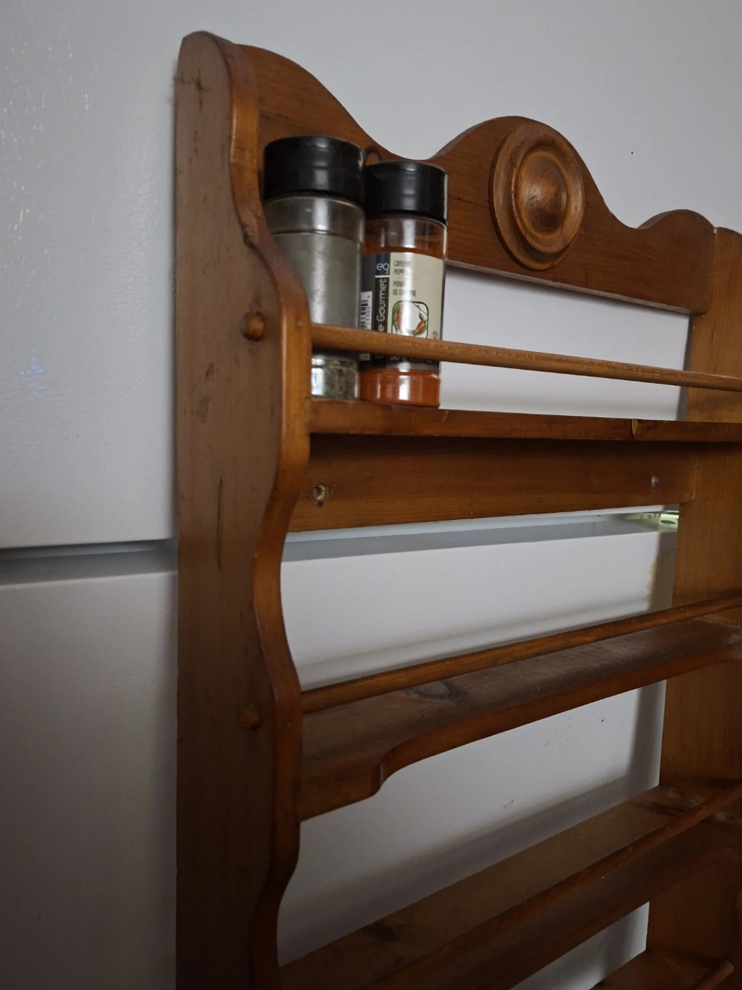 Wooden Wall-Mounted Spice Rack - photo 3