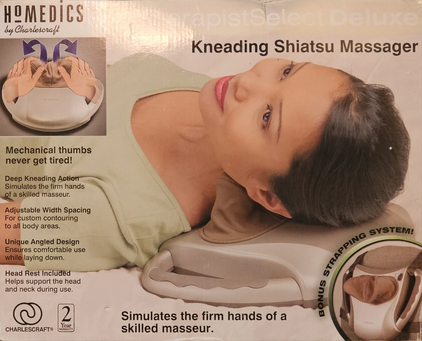 HoMedics TherapistSelect Kneading Shiatsu Massager - photo 2