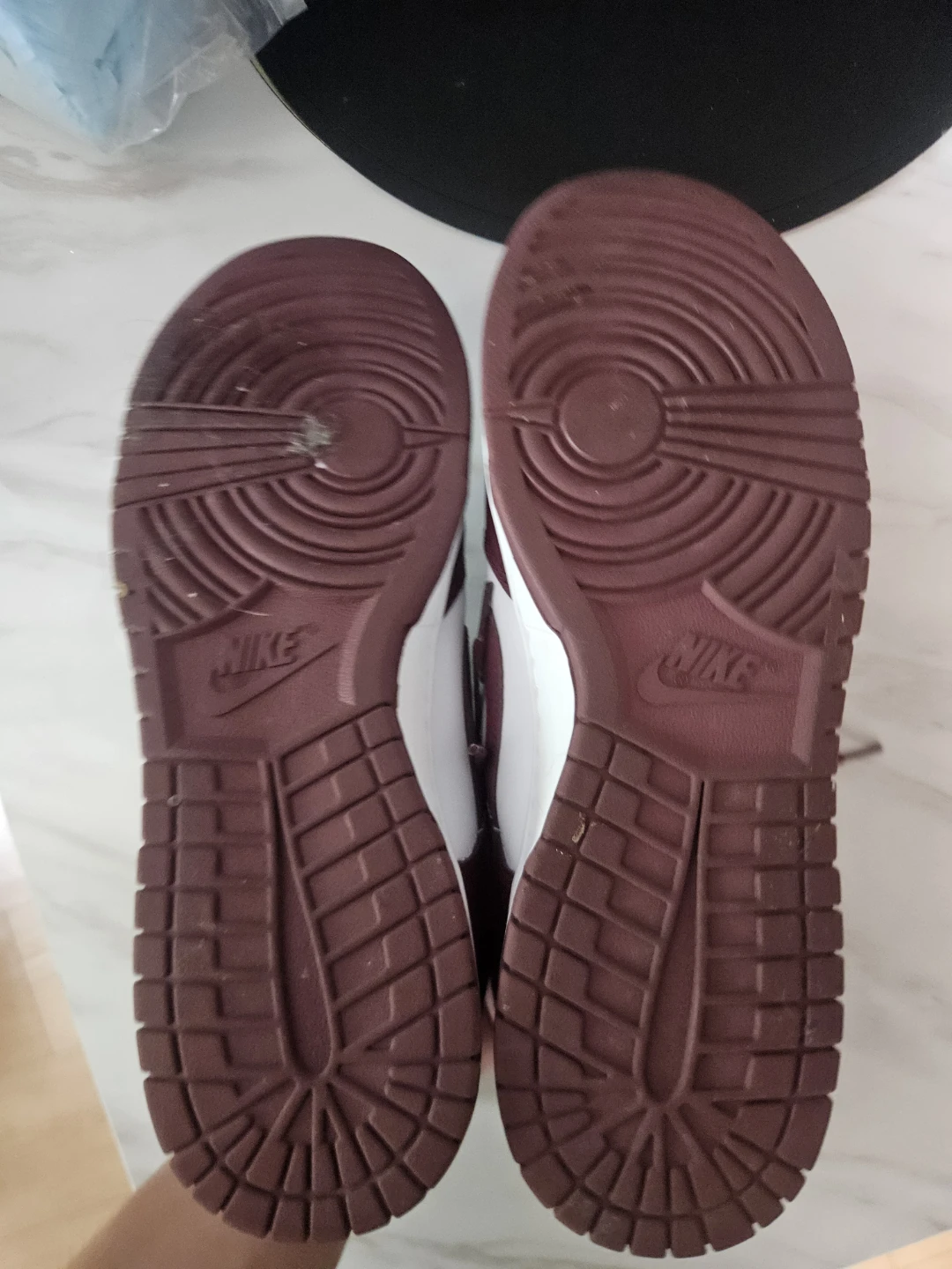 Nike Dunk Low Burgundy White Sneakers - photo 3