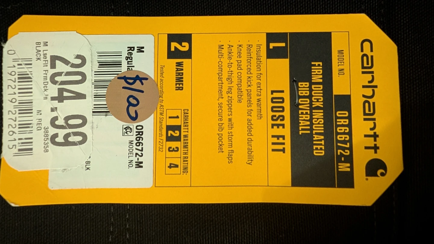 Carhartt Firm Duck insulated bib coveralls - photo 5