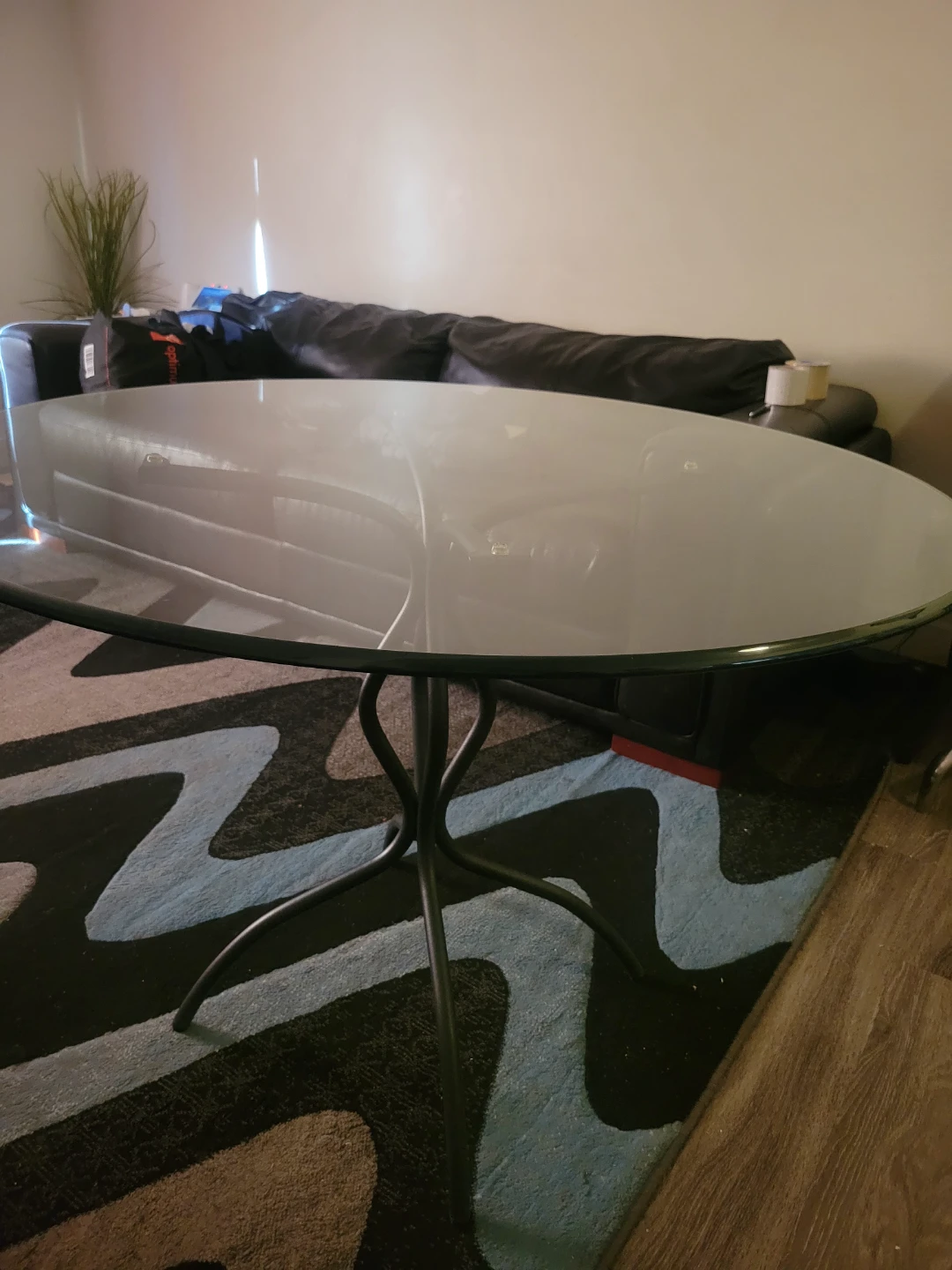 Glass Dining Table (42.5 inches) and 4 Chairs - photo 2