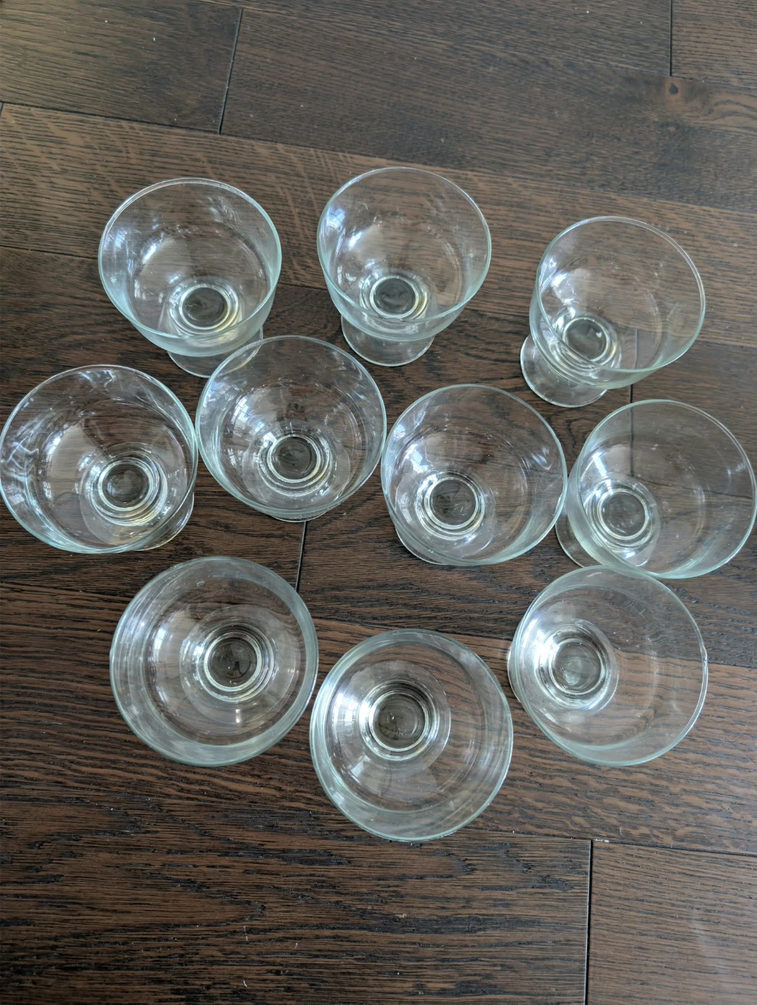 Set of 10 Glass Dessert Bowls