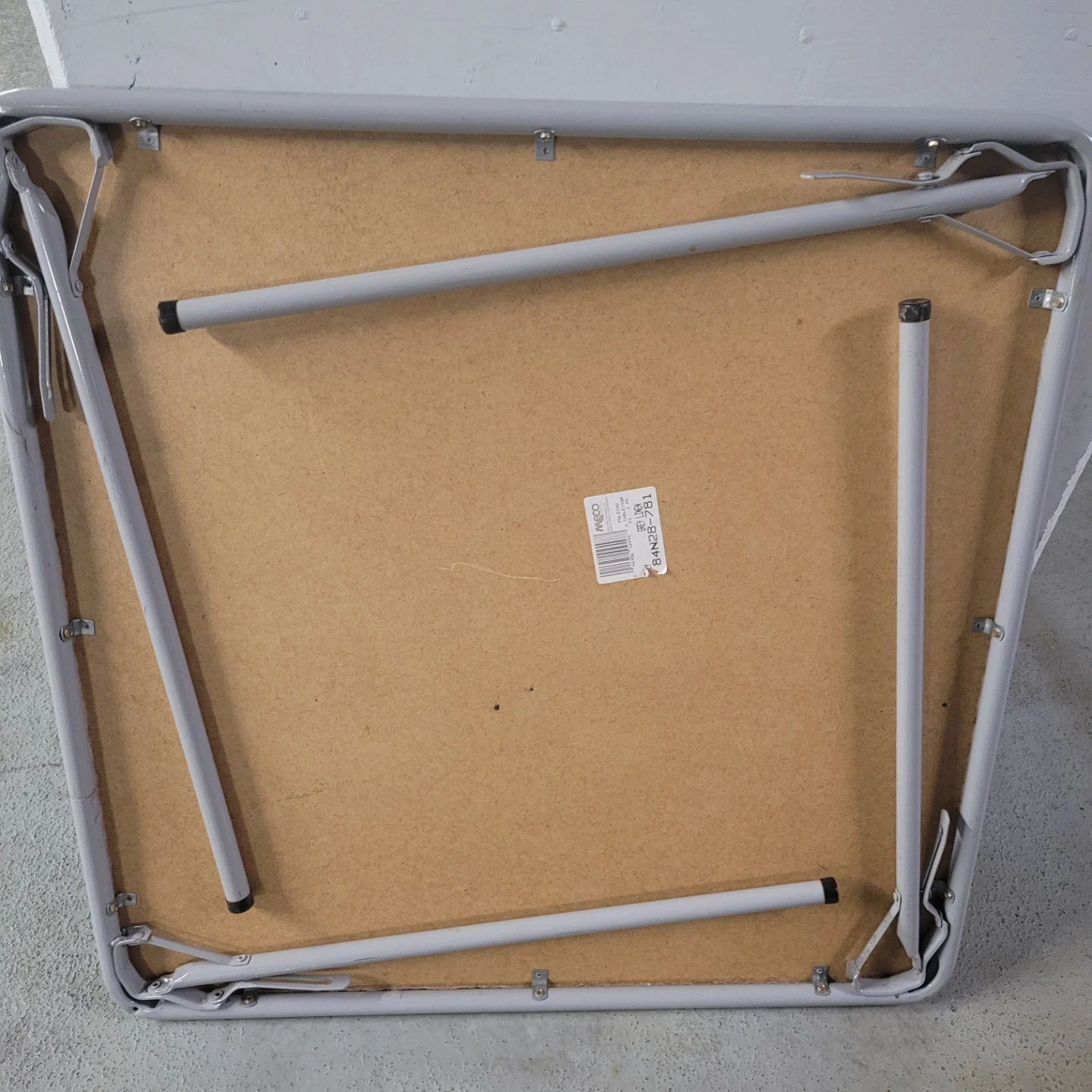 Meco Folding Table - Grey Linen - photo 2