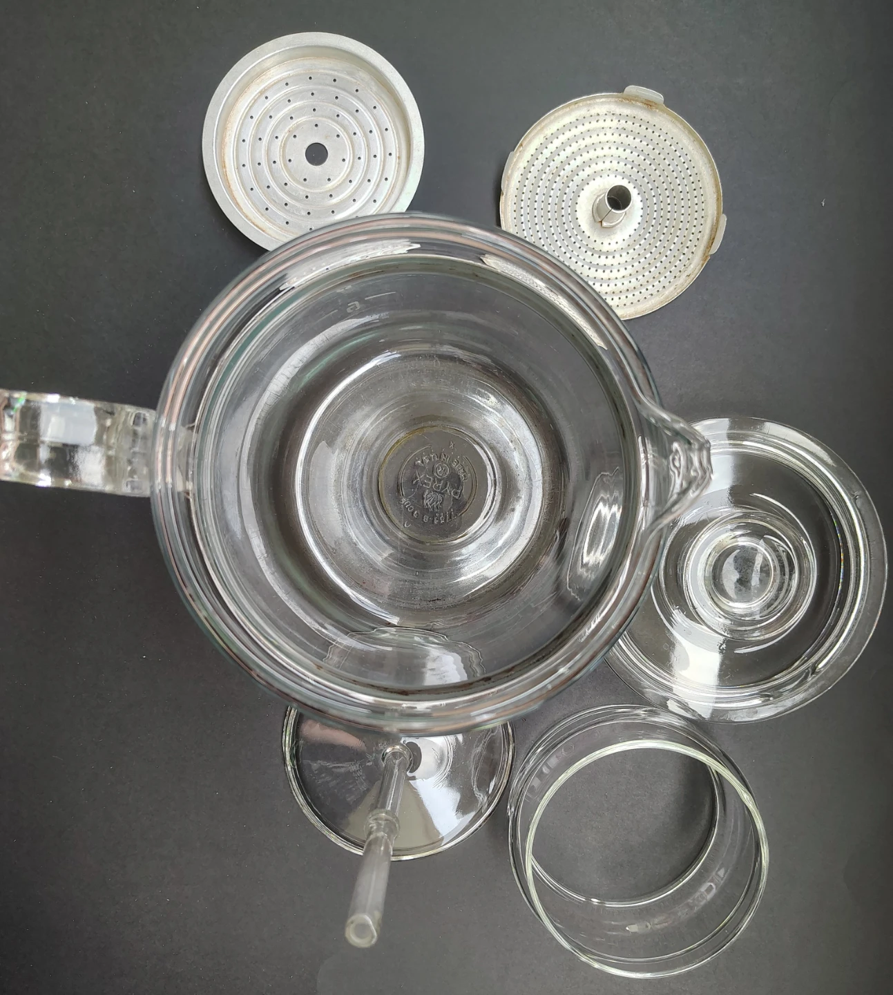1950s vintage Pyrex Flameware Glass Coffee Percolator - photo 3
