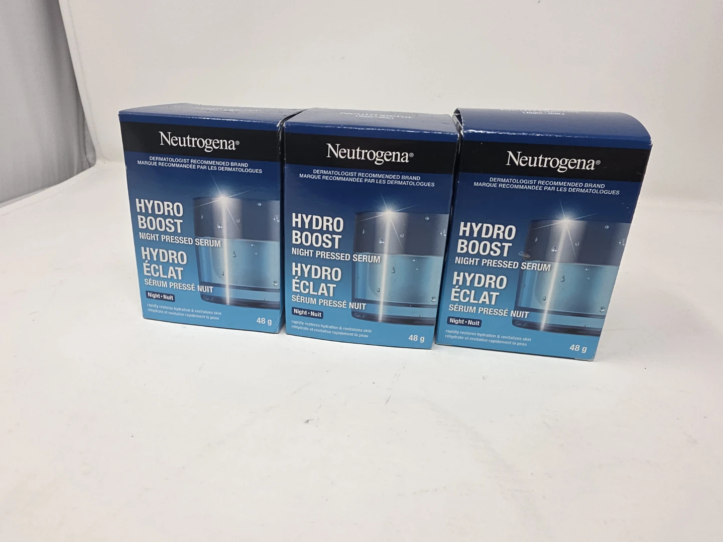 3 x Neutrogena Hydro Boost Night Pressed Serum 🏈